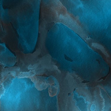 sulu boya boyama doku ile mavi arka plan