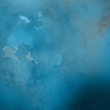 sulu boya boyama doku ile mavi arka plan