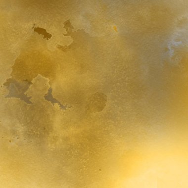 sulu boya boyama doku ile koyu sarı arka plan