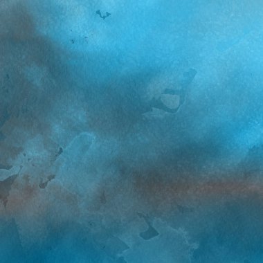 sulu boya boyama doku ile mavi arka plan