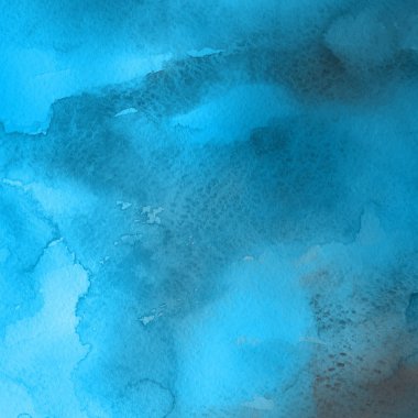 sulu boya boyama doku ile mavi arka plan