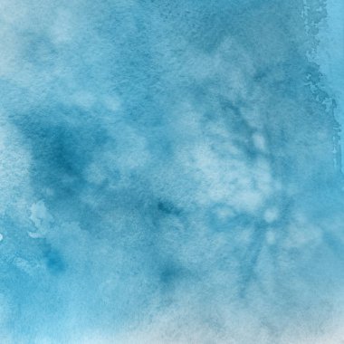 sulu boya boyama doku ile mavi arka plan