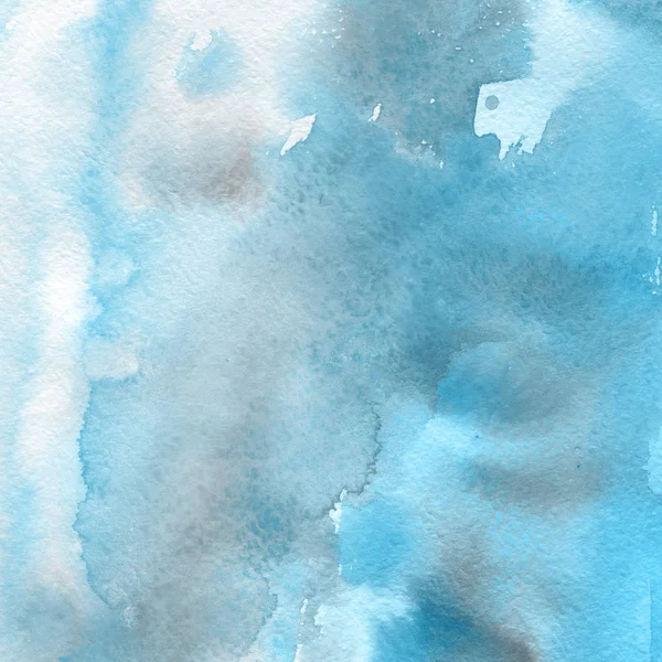 Blue Abstract Background Watercolor Paint Texture — Stock Photo, Image