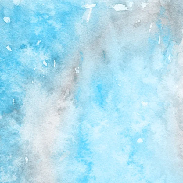 Blue Abstract Background Watercolor Paint Texture — Stock Photo, Image