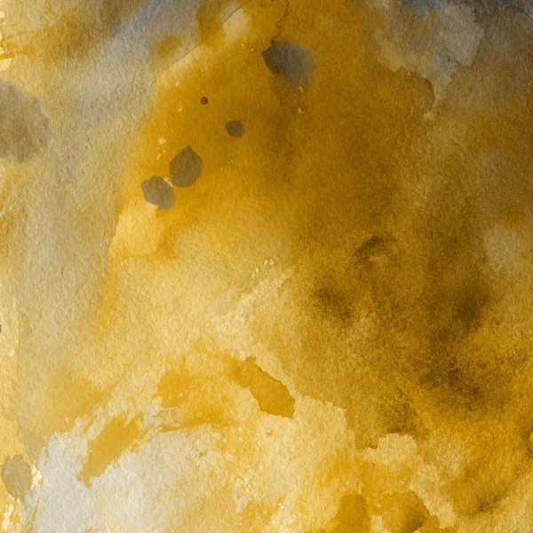 Fundo Abstrato Amarelo Com Textura Tinta Aquarela — Fotografia de Stock