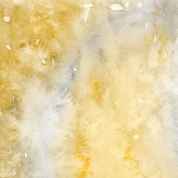 Fundo Abstrato Amarelo Com Textura Tinta Aquarela — Fotografia de Stock