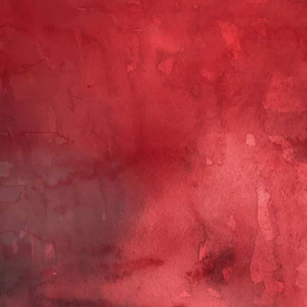 Rode Aquarel Verf Textuur Abstracte Achtergrond — Stockfoto