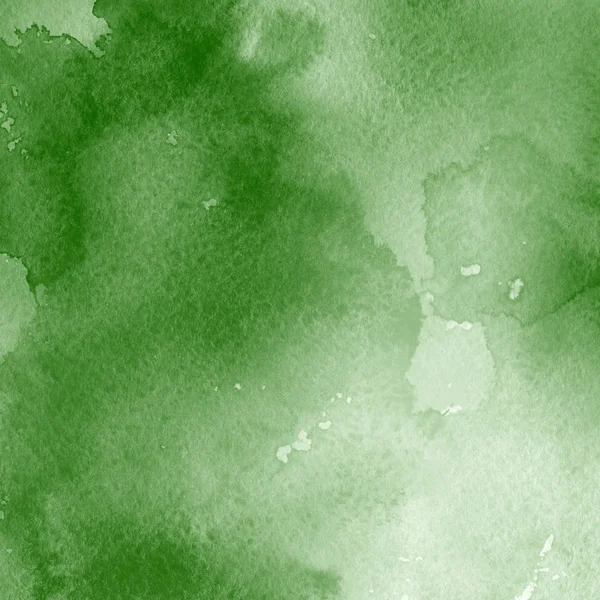 Fond Abstrait Vert Avec Texture Peinture Aquarelle — Photo