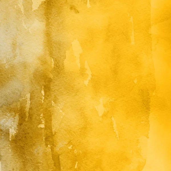 Yellow Abstract Background Watercolor Paint Texture — Stock Photo, Image