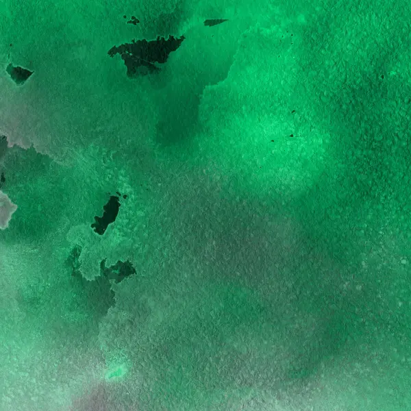 Fundo Abstrato Verde Com Textura Tinta Aquarela — Fotografia de Stock