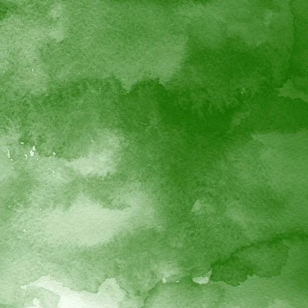 Fond Abstrait Vert Avec Texture Peinture Aquarelle — Photo