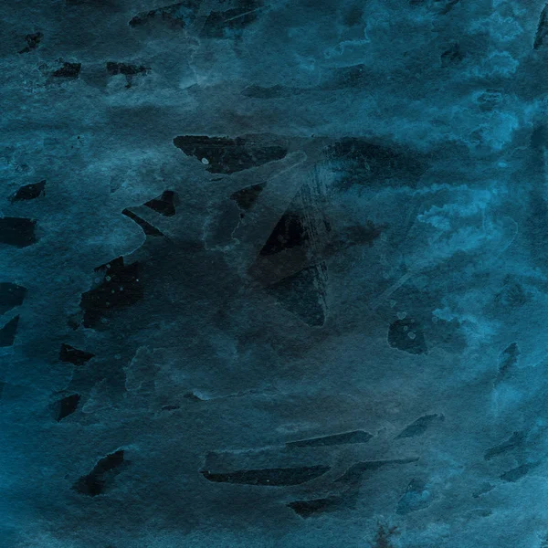Μπλε Αφηρημένα Φόντο Υφή Νερομπογιάς — Φωτογραφία Αρχείου
