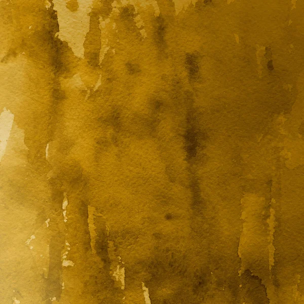 Желтый Абстрактный Фон Текстурой Акварели — стоковое фото