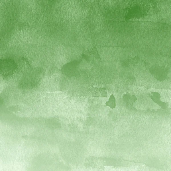 Fondo Abstracto Verde Con Textura Pintura Acuarela — Foto de Stock