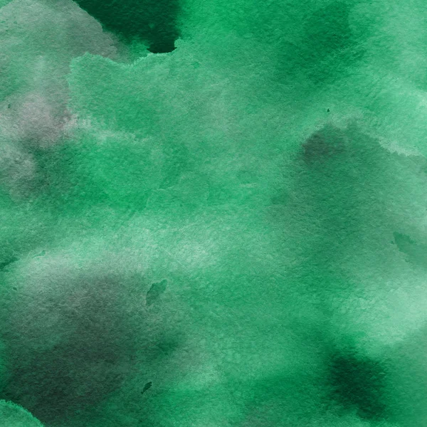 green abstract background with watercolor paint texture