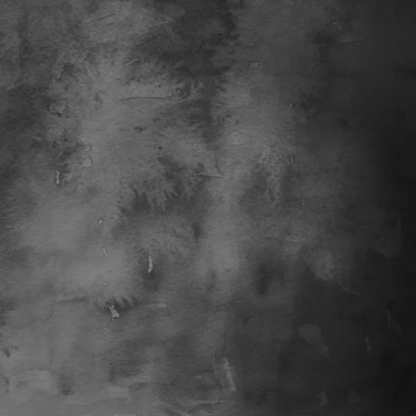 Чорний Абстрактний Фон Текстурою Акварельної Фарби — стокове фото