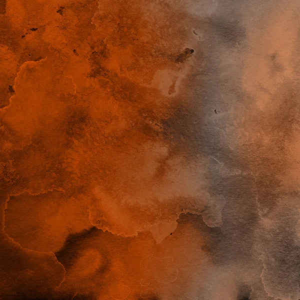 Orange Aquarellfarbe Textur Abstrakter Hintergrund — Stockfoto