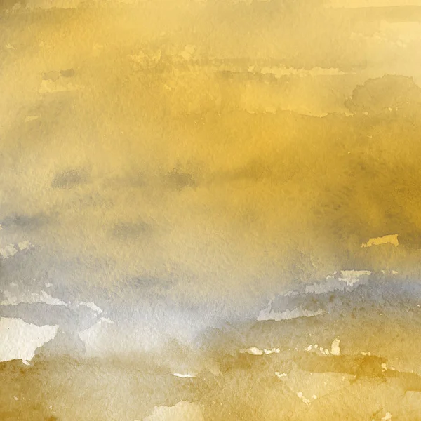 Fundo Abstrato Amarelo Com Textura Tinta Aquarela — Fotografia de Stock