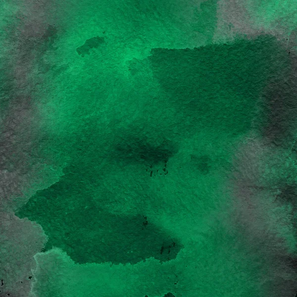 Fundo Abstrato Verde Com Textura Tinta Aquarela — Fotografia de Stock