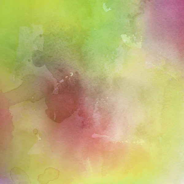 Multicolor Abstracte Achtergrond Met Aquarel Verf Textuur — Stockfoto