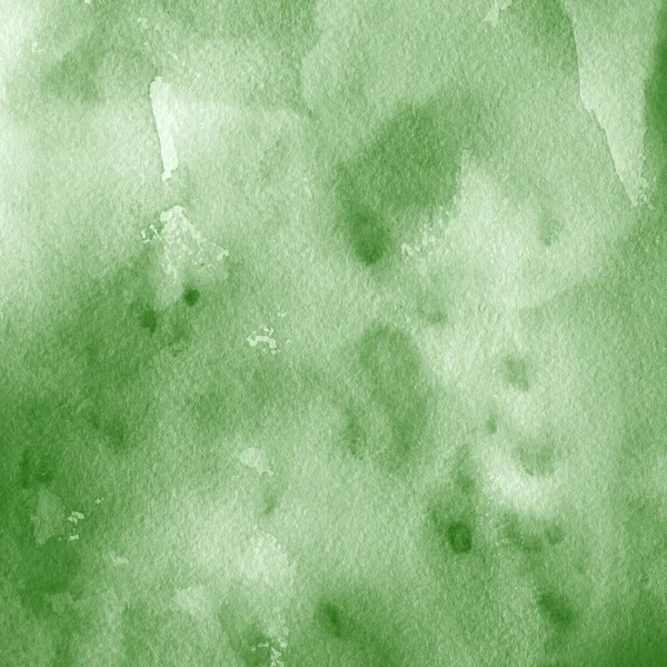 Fondo Abstracto Verde Con Textura Pintura Acuarela — Foto de Stock