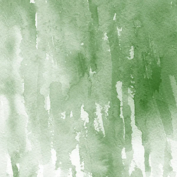 Fondo Abstracto Verde Con Textura Pintura Acuarela — Foto de Stock