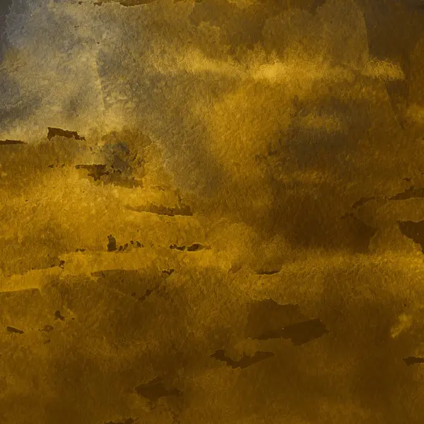 Dark Yellow Abstract Background Watercolor Paint Texture — Stock Photo, Image
