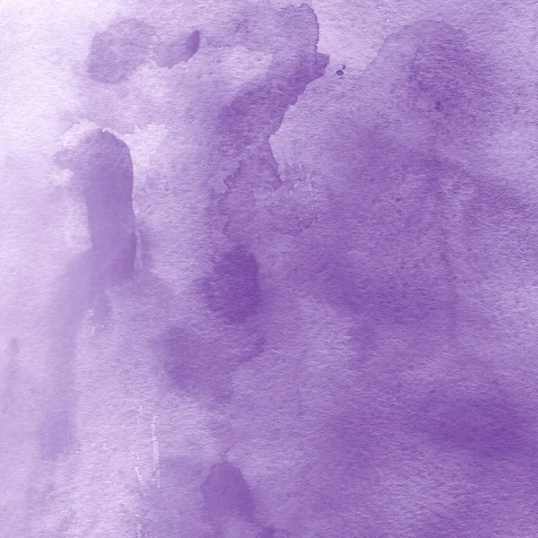 Textura Tinta Aquarela Violeta Fundo Abstrato — Fotografia de Stock