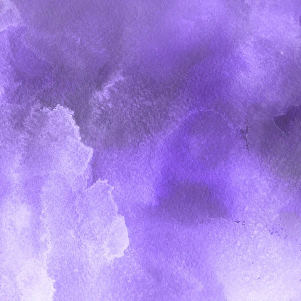 Textura Tinta Aquarela Violeta Fundo Abstrato — Fotografia de Stock