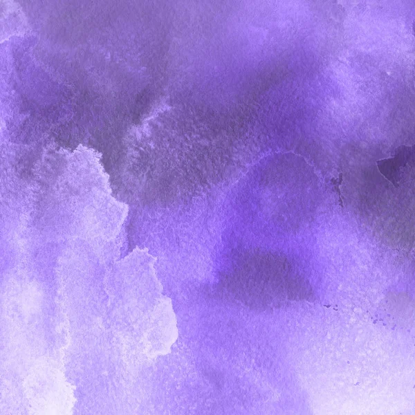 Peinture Aquarelle Violette Texture Fond Abstrait — Photo