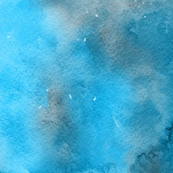수채화 페인트 텍스처와 파란색 추상적인 — 스톡 사진