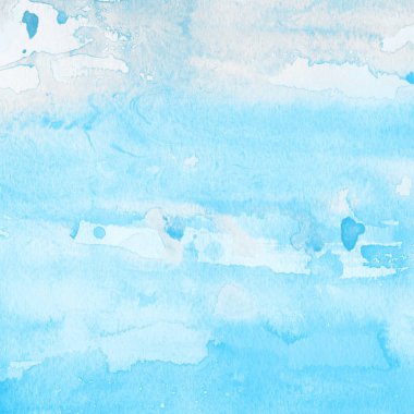 sulu boya boyama doku ile mavi arka plan