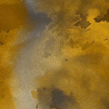 sulu boya boyama doku ile koyu sarı arka plan