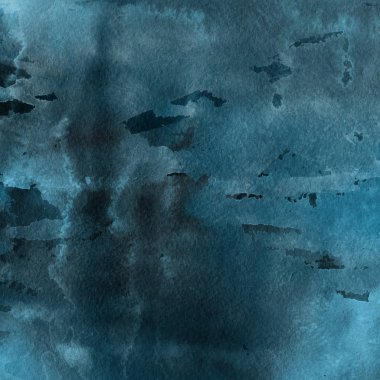 sulu boya boyama doku ile mavi arka plan