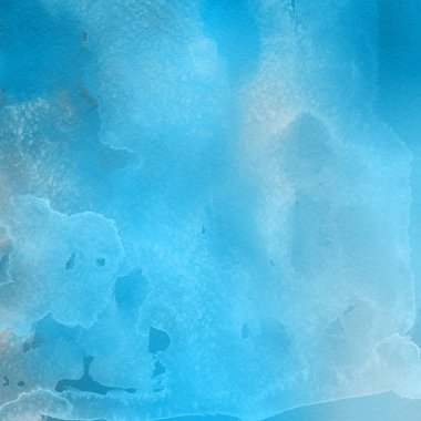 sulu boya boyama doku ile mavi arka plan