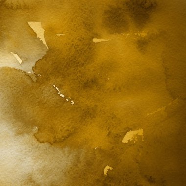 sulu boya boyama doku ile koyu sarı arka plan