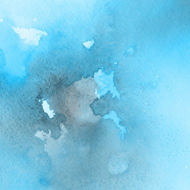 sulu boya boyama doku ile mavi arka plan