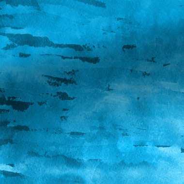 sulu boya boyama doku ile mavi arka plan