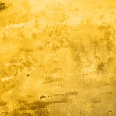 sulu boya boyama doku ile koyu sarı arka plan