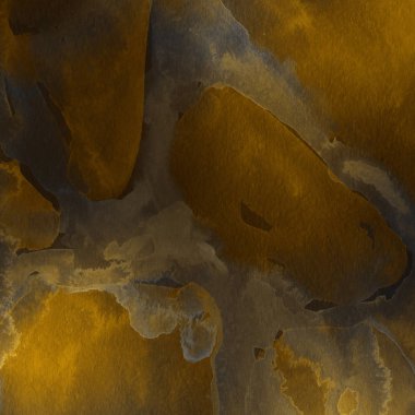 sulu boya boyama doku ile koyu sarı arka plan