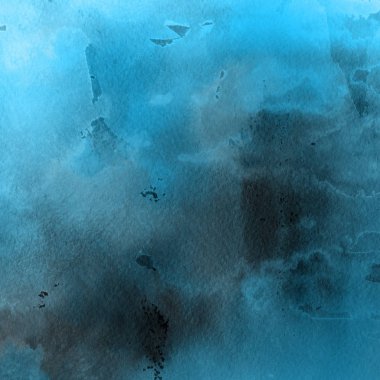 sulu boya boyama doku ile mavi arka plan