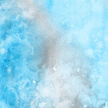 sulu boya boyama doku ile mavi arka plan