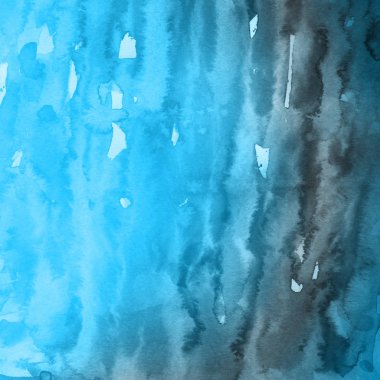 sulu boya boyama doku ile mavi arka plan