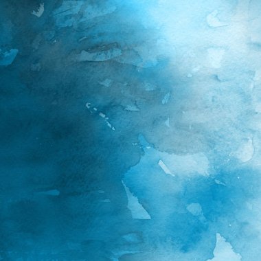 sulu boya boyama doku ile mavi arka plan