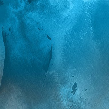 sulu boya boyama doku ile mavi arka plan