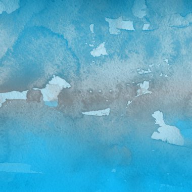 sulu boya boyama doku ile mavi arka plan