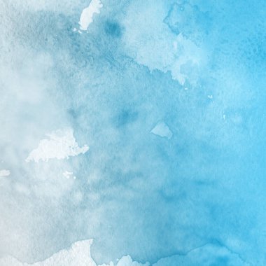 sulu boya boyama doku ile mavi arka plan