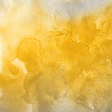 sulu boya boyama doku ile koyu sarı arka plan