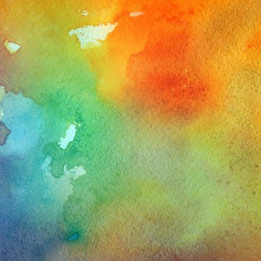 sulu boya boyama doku ile çok renkli arka plan