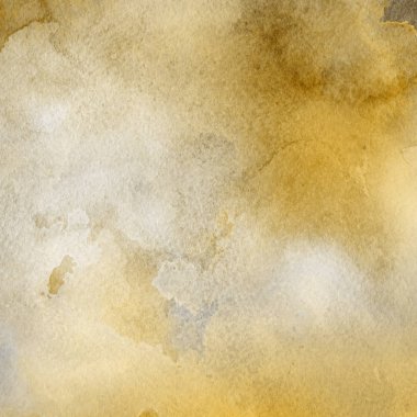 sulu boya boyama doku ile koyu sarı arka plan